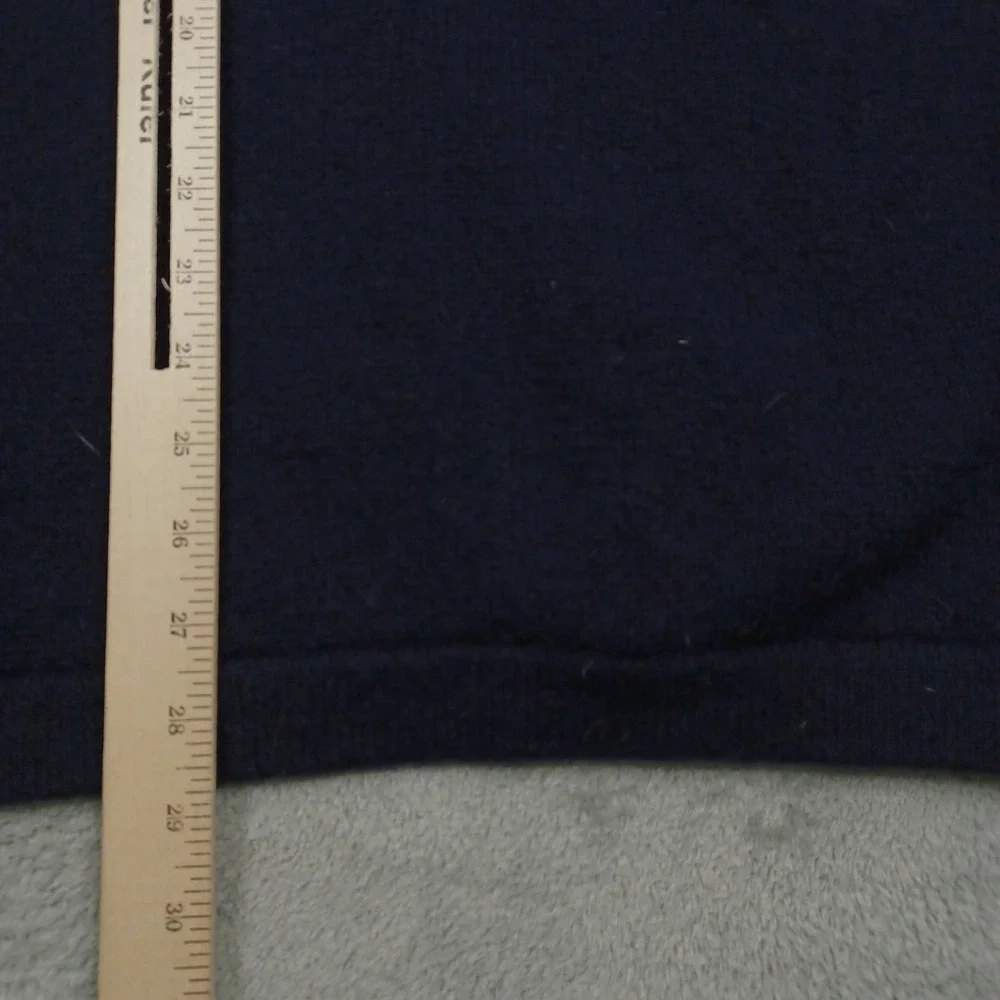 Woolrich Sweater Mens Large Blue 1/4‎ Zip Pullover Wool Outdoor Casual